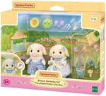 Conjunto de jardinagem - irma & irmao coelhos flor