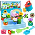 Conjunto de Jardinagem Montessori de Flores, Brinquedo de Jardim para Crianças Pequenas