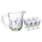 Conjunto De Jarra Com 6 Taças De Cristal Lavanda 1,3 L / 240 Ml Lyor Conjunto De Jarra Com 6 Taças De Cristal Lavanda 1,3 L / 240 Ml Lyor