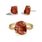 Conjunto de Jaspe Vermelho