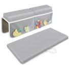 Conjunto de joelheiras de banho JJGoo com almofada de apoio de cotovelo para banheira - cinza