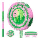 Conjunto de jogo Soulchen de 36 cm de piñata rosa verde