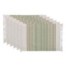 Conjunto de Jogos Americanos DII Everyday 33x51 cm Algodão com Franjas Tomilho