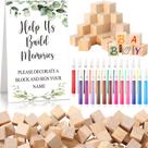 Conjunto de jogos Baby Shower Decore a Block Dinifee 125 unidades