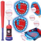 Conjunto de jogos Baseball Toss and Catch Gifts2U com máquina de arremesso