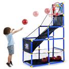 Conjunto de jogos de basquete de arcade JOYIN com 4 bolas e aro para crianças