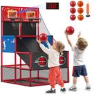 Conjunto de jogos de basquete duplo para crianças M SANMERSEN com placar LED