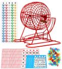 Conjunto de jogos de bingo Regal Bingo Professional com gaiola de 11 rodas