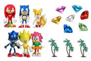 Conjunto de jogos de bonecos Cake Toppers Classic Sonic and Friends, 15 unidades