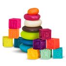 Conjunto de jogos de construção B. brinquedos B. baby 10 blocos numerados de 5 anéis
