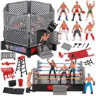 Conjunto de jogos de luta livre Liberty Imports Ultimate com 12 lutadores