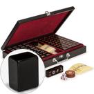Conjunto de jogos de Mahjong chinês Yellow Mountain Jet Set com estojo
