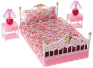 Conjunto de jogos de quarto Gloria New com travesseiro, lençol e mesas de cabeceira