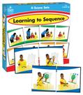Conjunto de jogos de quebra-cabeça Carson Dellosa Learning to Sequenciar Kids