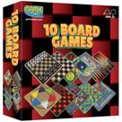 Conjunto de jogos de tabuleiro Gamie 10 em 1 Classic Family Games para crianças/adultos