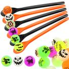 Conjunto de jogos Gejoy Halloween Egg Spoon Race, 18 unidades Glow Balls