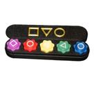 Conjunto de jogos Gonggi, jogo coreano Gonggi, conectores coreanos Gonggi Stones, bola de aço cheia de capa removível coreana tradicional de Gong Gi Game Play (1 unidade)