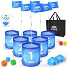 Conjunto de jogos IGRL Golf Yard com 6 furos, bolas e bolsa de transporte