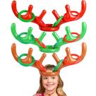 Conjunto de jogos inflável Reindeer Antler Ring Toss, 15 unidades Camlinbo