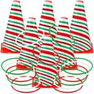 Conjunto de jogos Leitee Ring Toss, cones de plástico, 23 cm, 12 anéis