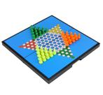 Conjunto de jogos magnéticos de vários tabuleiros colorido de 24 cm com estojo de plástico Conjunto de jogos magnéticos de vários tabuleiros colorido de 24 cm com estojo de plástico