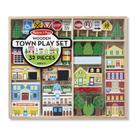 Conjunto de jogos Pretend Play Wooden Town Melissa & Doug com armazenamento Conjunto de jogos Pretend Play Wooden Town Melissa & Doug com armazenamento