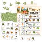 Conjunto de jogos RLCNOT Camping Bingo para 24 jogadores, cartões de 13x18 cm Conjunto de jogos RLCNOT Camping Bingo para 24 jogadores, cartões de 13x18 cm