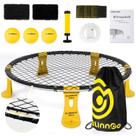 Conjunto de jogos Roundnet Kit Blinngo Pro com luz LED e 3 bolas Conjunto de jogos Roundnet Kit Blinngo Pro com luz LED e 3 bolas