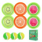 Conjunto de jogos Toss and Catch Ball PULEEBO Fruit Design para crianças/adultos