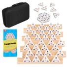Conjunto de jogos Triangle Domino Doreimi Melamine Travel Premium