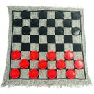 Conjunto de jogos YH Poker 3 em 1 Giant Checkers com tapete reversível