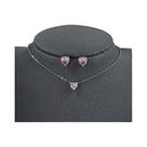 Conjunto De Joias De Casamento Em Prata Para Mulheres, 2 Peças, Brincos E Colar Para Noivas,