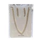 Conjunto De Joias De Cristal Para Noivas: Colar Gargantilha Em V E Brincos De Strass Para Noivado E