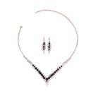 Conjunto De Joias De Noiva Com Strass Para Mulheres, Colar, Brincos, Choker, Presente De Casamento,