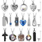 Conjunto de joias Ecation 15 peças Ashes Keepsake em aço inoxidável