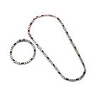 Conjunto De Joias Em Prata 925 Com Corrente De 4MM Para Homens E Mulheres, Pulseira, Colar E