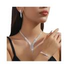 Conjunto De Joias Femininas De Moda Com Corrente De Cobre, Colar De Borla, Brincos E Pulseira, Conjunto De Joias Femininas De Moda Com Corrente De Cobre, Colar De Borla, Brincos E Pulseira,