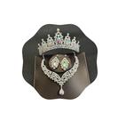 Conjunto de joias FIRCRE Crystal Bridal Crowns Tiaras para mulheres Conjunto de joias FIRCRE Crystal Bridal Crowns Tiaras para mulheres