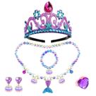 Conjunto de joias Keenjorika Girls Princess Necklace Bracelets
