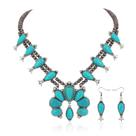 Conjunto de joias Montana West Rustic Couture feminino turquesa