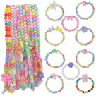 Conjunto de joias Obmwang Princess Necklace Bracelet para mulheres