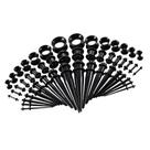 Conjunto de joias Prettyia, 50 peças, acrílico, cones, plugues, túneis Conjunto de joias Prettyia, 50 peças, acrílico, cones, plugues, túneis