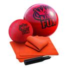 Conjunto de Kickball Hedstrom King of Fun Jumbo Oversized Red