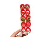 Conjunto De Laços De Cabelo De Natal Para Meninas, 10 Peças, Design De Papai Noel E Rena, Acessórios