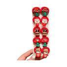 Conjunto De Laços De Cabelo De Natal Para Meninas, 10 Peças, Design De Papai Noel E Rena, Acessórios