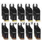Conjunto de lâminas de ferramentas oscilantes AMZWEI Titanium 50PCS