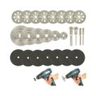 Conjunto De Lâminas De Serra Circular Mini 6-32 Peças Disco De Corte Para Ferramentas Rotativas Conjunto De Lâminas De Serra Circular Mini 6-32 Peças Disco De Corte Para Ferramentas Rotativas