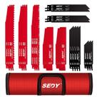 Conjunto de lâminas de serra recíprocas SEDY Ultimate de 36 peças com bolsa Conjunto de lâminas de serra recíprocas SEDY Ultimate de 36 peças com bolsa