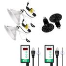 Conjunto de lâmpadas de calor Simple Deluxe Reptile 150W com lâmpada e termostato