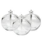 Conjunto de Lamparinas Vidro Com Pavio Para Mesa Decorativa 5 Peças